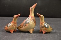 Hand Painted Pottery Birds