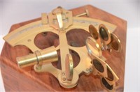 Brass Sextant  Navigation Instrument