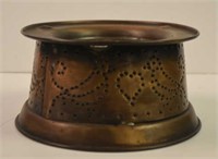 Copper Punch Tin CandleHolder 2pc