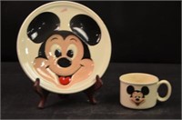 Mickey Mouse Plate & Mug