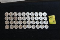 (40) 1960 Silver Quarters