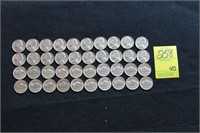 (40) 1950 Nickels