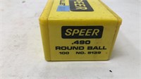 Speer Bullets .490 Round Ball 100pcs