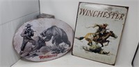 Winchester tin signs. 16x12