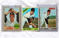Jim Palmer Topps Cards '66, '68 & '70