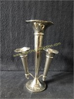 Vintage Small Silver-Plate Epergne Vase - 4 Pc