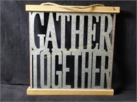 GATHER Metal and Wooden Wall Decor
