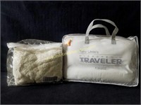 Chenille Pillow Shams and Travel Pillow