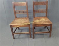 2 Vintage Wooden Side Chairs