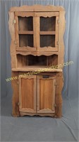 Primitive Rustic Corner Cabinet