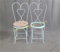 2 Vintage Ice Cream Parlor Style Chairs
