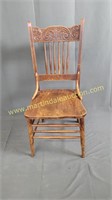 Vintage Pressed Back Single Chair