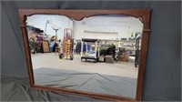 Large Vintagw Mirror w Wood Frame