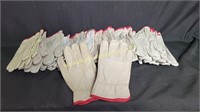 16) Size Small Leather Work Gloves