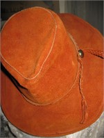 Vintage Suede Cowboy Hat
