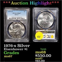 *Highlight* 1976-s Silver Eisenhower $1 Graded ms6