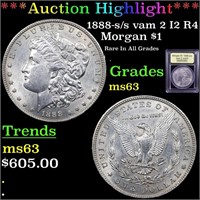 *Highlight* 1888-s /s vam 2 I2 R4 Morgan $1 Graded