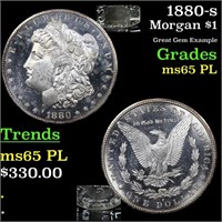 1880-s Morgan $1 Grades GEM Unc PL