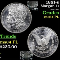 1881-s Morgan $1 Grades Choice Unc PL