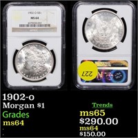 1902-o Morgan $1 Graded ms64