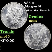 1885-o Morgan $1 Grades GEM Unc