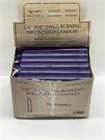 36CANDLES/BOX 3/4"x6" LONG BURNING HOUSEHOLD CANDE