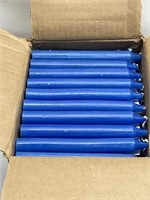 120CANDLES/BOX 240'S 6" CANDLES - BLUE
