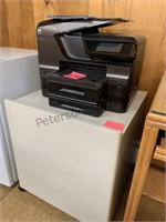 HP Officejet 8600 printer w/ rolling stand