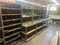 metal bin & shelving units
