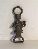 FIGURAL BOTTLE OPENER CAST BRASS