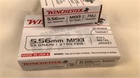 (2 times the bid) Winchester M193 55gr 5.56 NATO