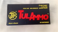 (2 times the bid)TulAmmo 115gr 9mm Luger FMJ Ammo