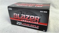 (500) Blazer 22 Long Rifle ammunition