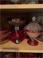 Cranberry Glass Lot
