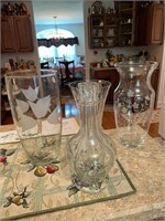 Crystal Vases and Decanter