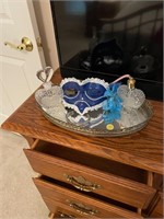 Dresser Tray with Perfume Bottles