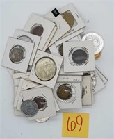 Mixed Vintage tokens 50+ coins