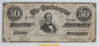 $50 1864 Confederate