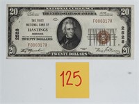 1929 Type 1 NE National Bank Note Hastings