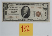 1929 Type 2 NE National Bank Note Omaha