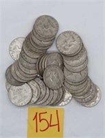 Silver Franklin half dollar