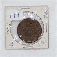 1841 High grade Hard times token