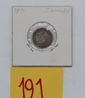 1871 Canadian dime VF