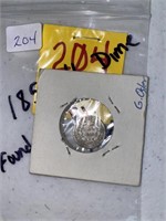 1853 Half dime found at Ft. Kearny