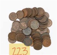 Indian Cents Qty:88