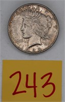1928S High Grade Peace Silver Dollar