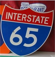 Interstate 65  Street Signs Bar Decor
