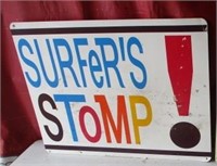 Surfer's Stomp! Sign Bar Decor
