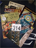 Nice hardback stich and quilting books