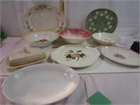 Vintage Platters, Bowls, & Butterdish